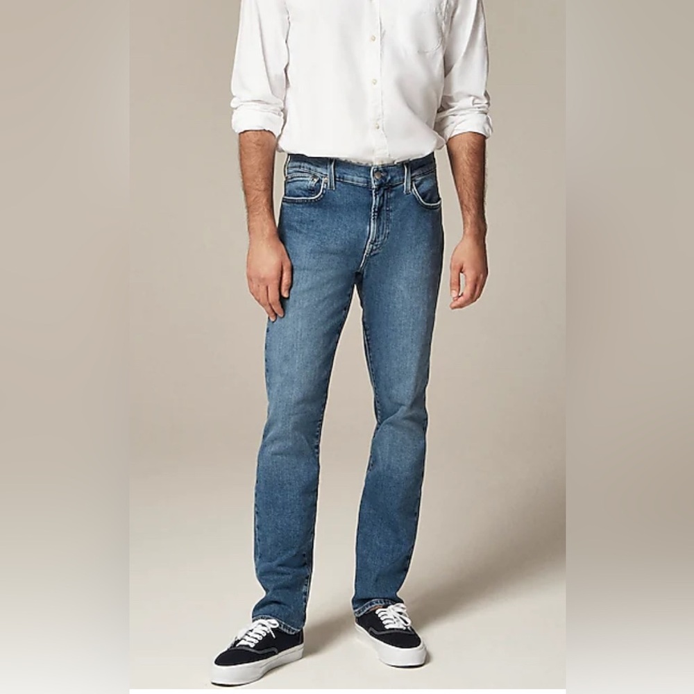 NWOT-JCrew-484 Slim-fit stretch jean in medium wash-30/32